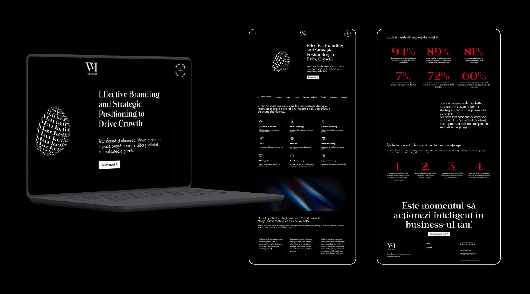 Versemark website showcase