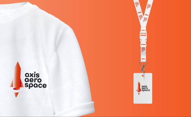 axis aerospace logo and brand design