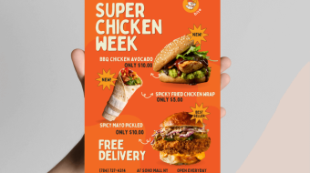 fast food flyer